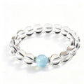 Natural Clear Quartz Zodiac Bracelet