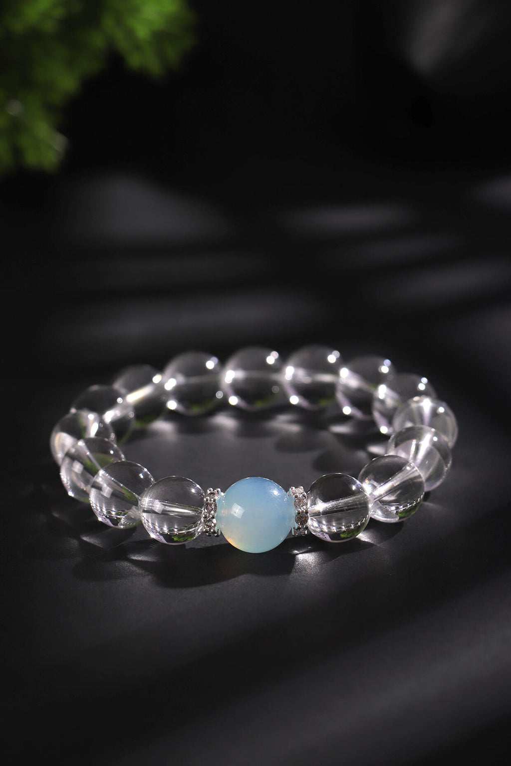 Natural Clear Quartz Zodiac Bracelet