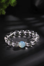 Natural Clear Quartz Zodiac Bracelet