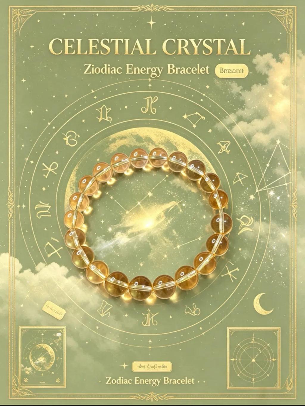 Celestial Astrology Citrine Bracelet