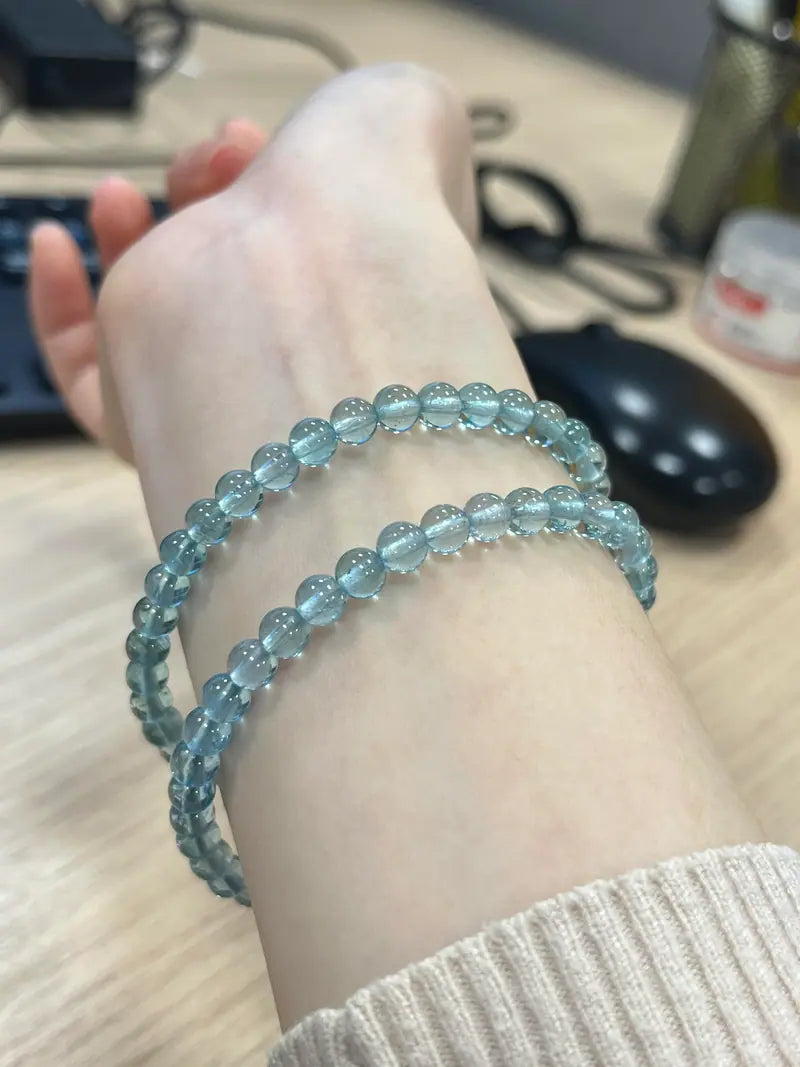 Natural Aquamarine Zodiac Bracelet