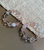Celestial Rose Quartz & Clear Quartz Bracelet