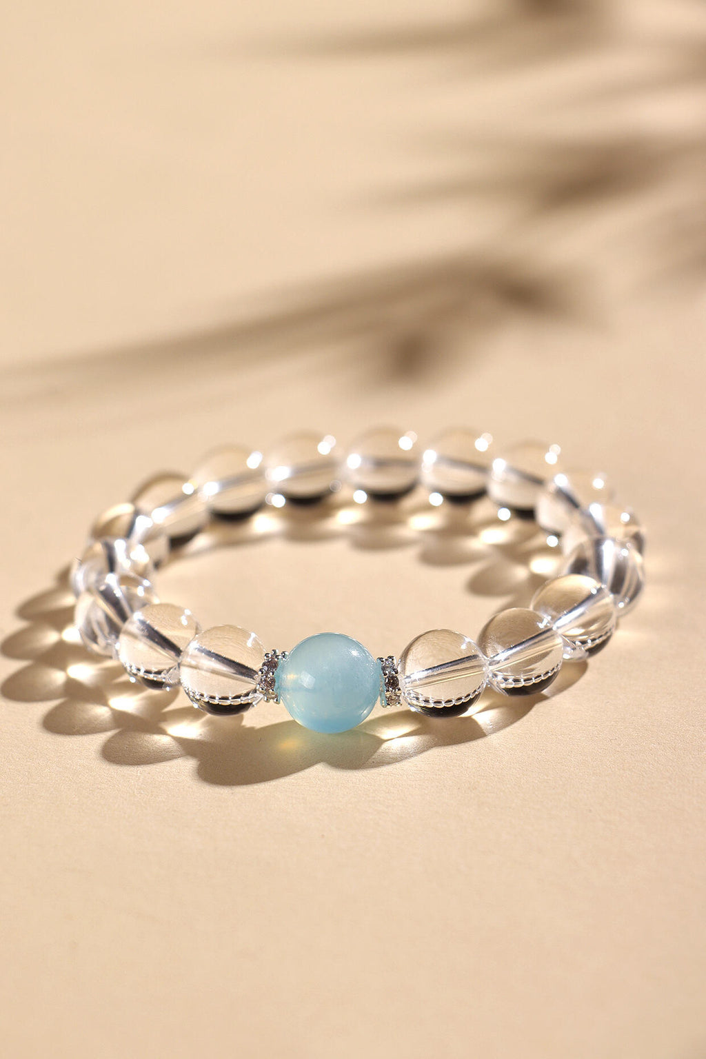 Natural Clear Quartz Zodiac Bracelet