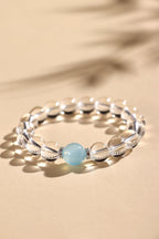 Natural Clear Quartz Zodiac Bracelet