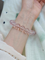 Natural Mozambique Star Rose Quartz Zodiac Bracelet