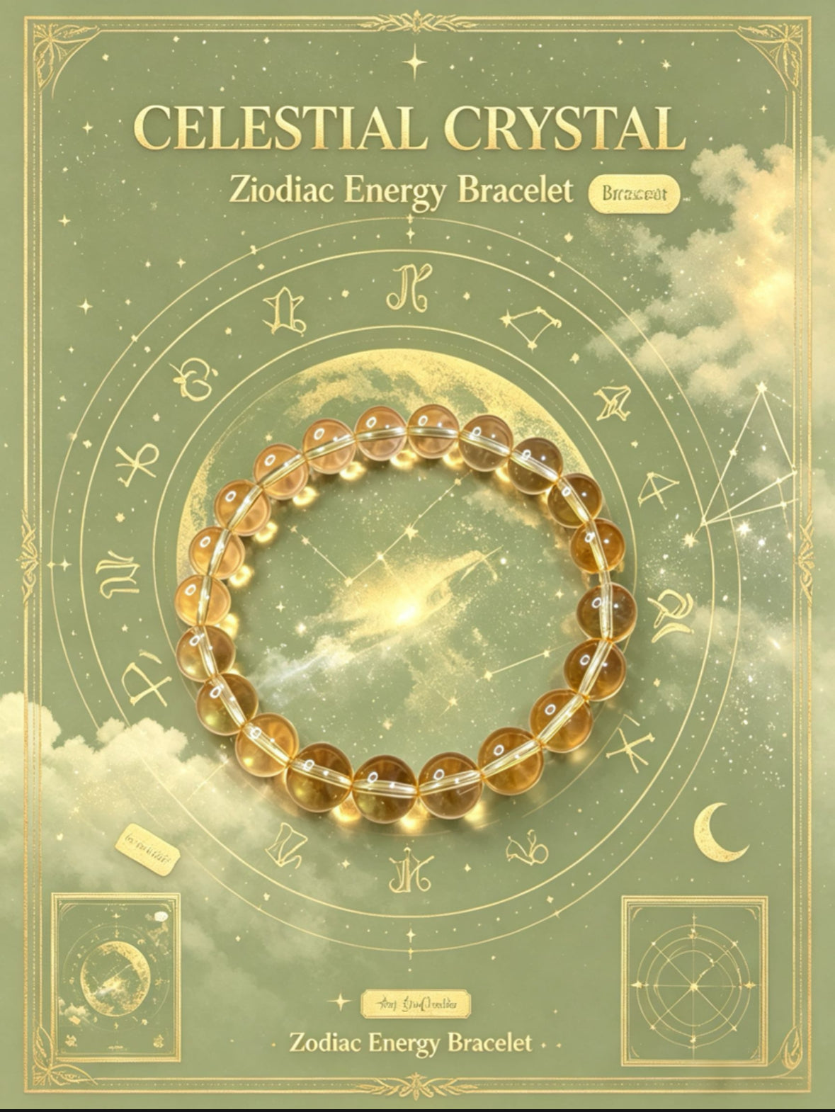 Celestial Astrology Citrine Bracelet