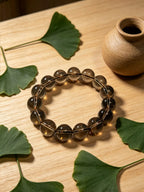 Natural Smoky Quartz Zodiac Bracelet