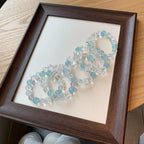 Celestial Aquamarine Crystal Bracelet