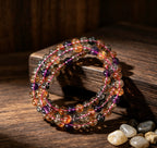 Natural Super Seven Zodiac Beaded Bracelet