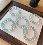 Celestial Aquamarine Crystal Bracelet