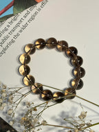 Natural Smoky Quartz Zodiac Bracelet