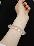 Natural Mozambique Star Rose Quartz Zodiac Bracelet