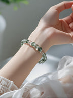 Natural Green Phantom Quartz Bracelet