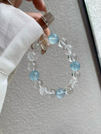 Celestial Aquamarine Crystal Bracelet