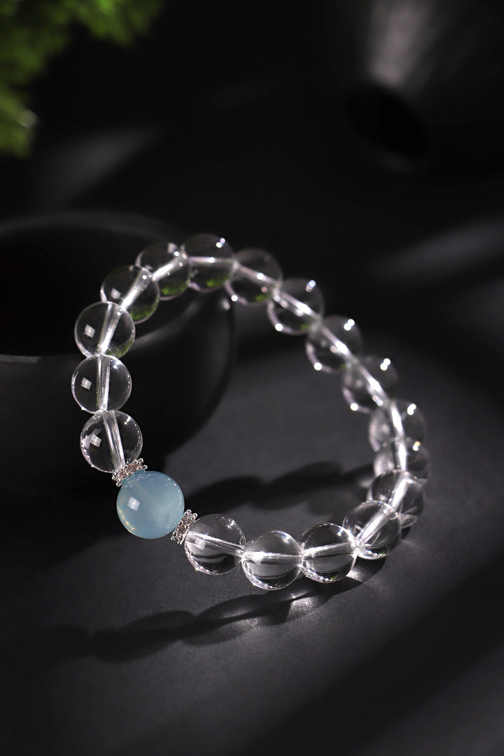Natural Clear Quartz Zodiac Bracelet
