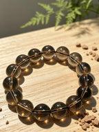 Natural Smoky Quartz Zodiac Bracelet