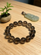 Natural Smoky Quartz Zodiac Bracelet