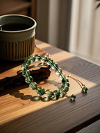 Natural Green Phantom Quartz Bracelet